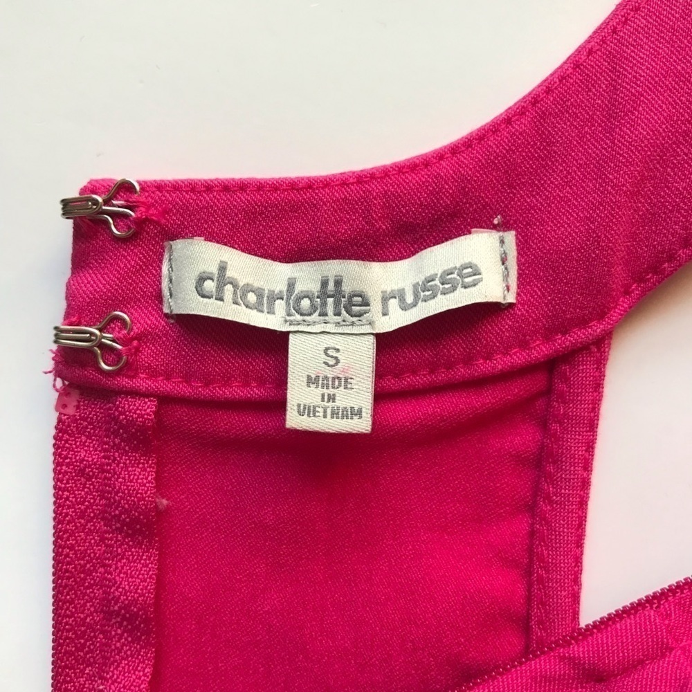 BarbieCore Y2K Hot Pink Bandage Body Con Minidress Size Small - Picture 10 of 15